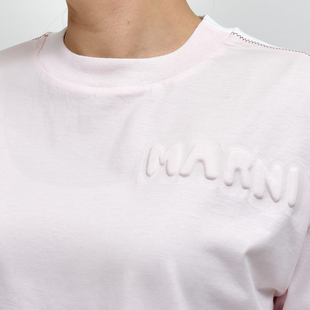 MARNI(マルニ) THJET49QX/UTC017 オーガニックコットン パディングロゴ バイカラーS/Sカットソー