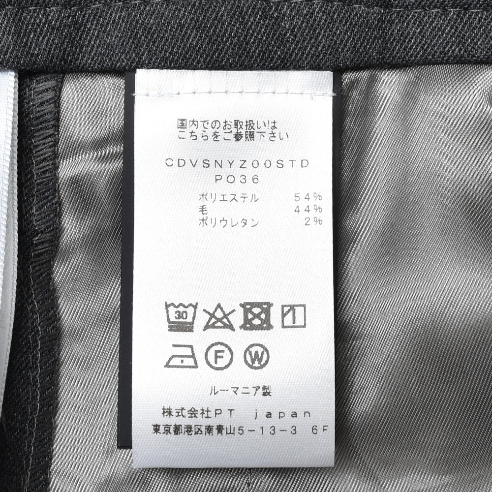 PT TORINO(ピーティー トリノ) NEW YORK/PO36 ポリエステルウールストレッチテーパードパンツ