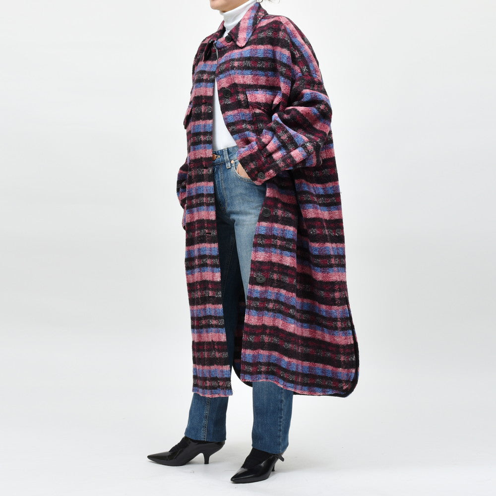 ISABEL MARANT(イザベル マラン) Etoile FONTIZI ウールポリチェックロングコート
