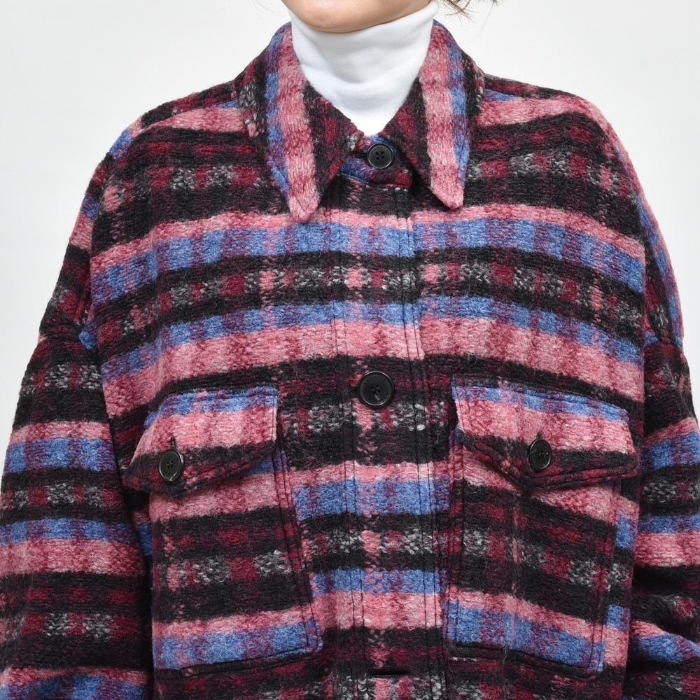 ISABEL MARANT(イザベル マラン) Etoile FONTIZI ウールポリチェックロングコート