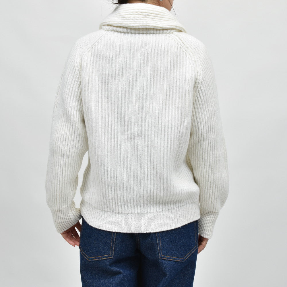 BEGG X CO(ベグ アンド コー)<BR>Mini Yacht Cardigan ローゲージカシミアショールカラーニットカーディガン