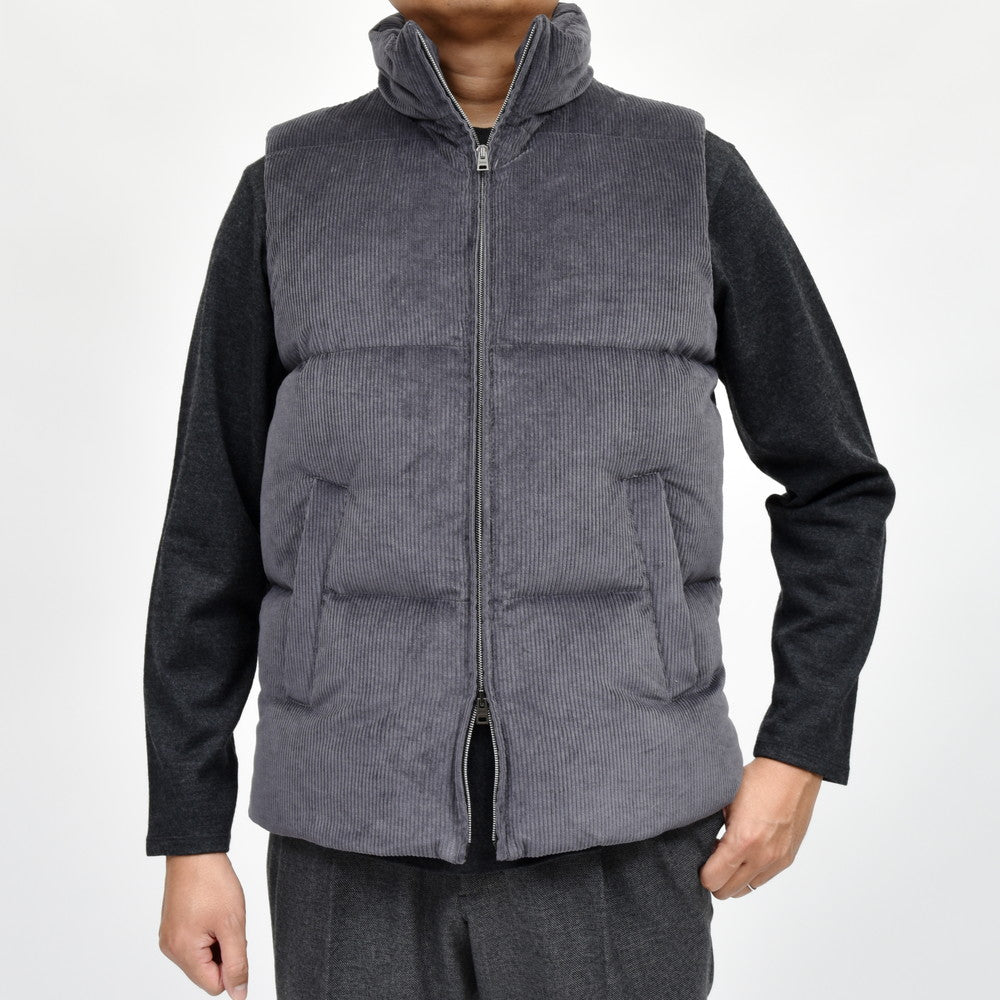 HERNO（ヘルノ） コットンカシミアコーデュロイダウンベスト PI001203U-13198
