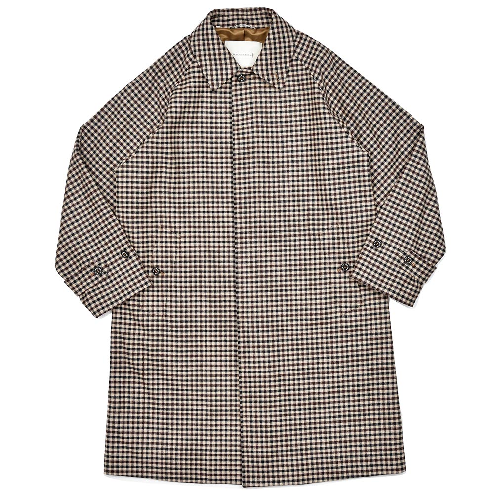 MACKINTOSH マッキントッシュ BELFORD ウール シェパードチェック バルカラーコート