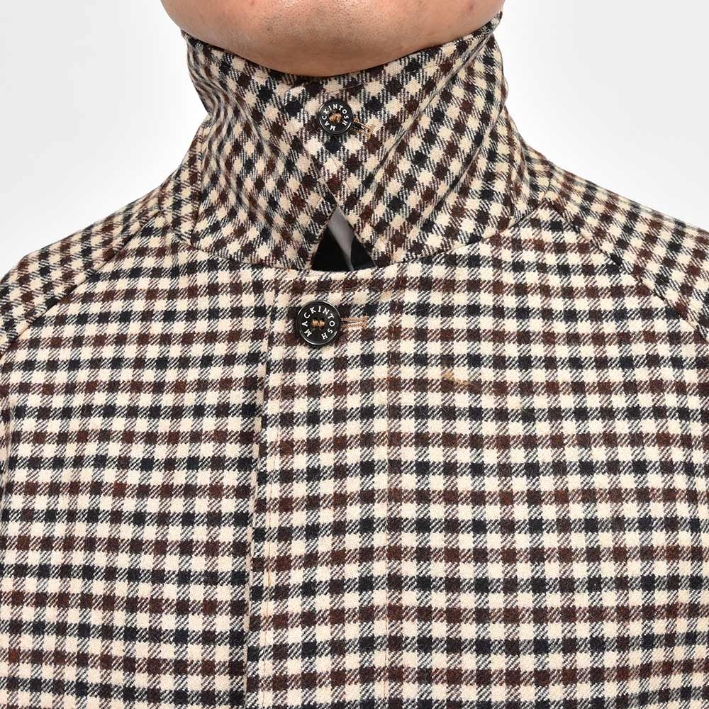 MACKINTOSH マッキントッシュ BELFORD ウール シェパードチェック バルカラーコート