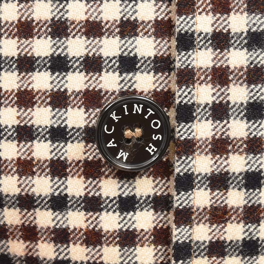 MACKINTOSH マッキントッシュ BELFORD ウール シェパードチェック バルカラーコート