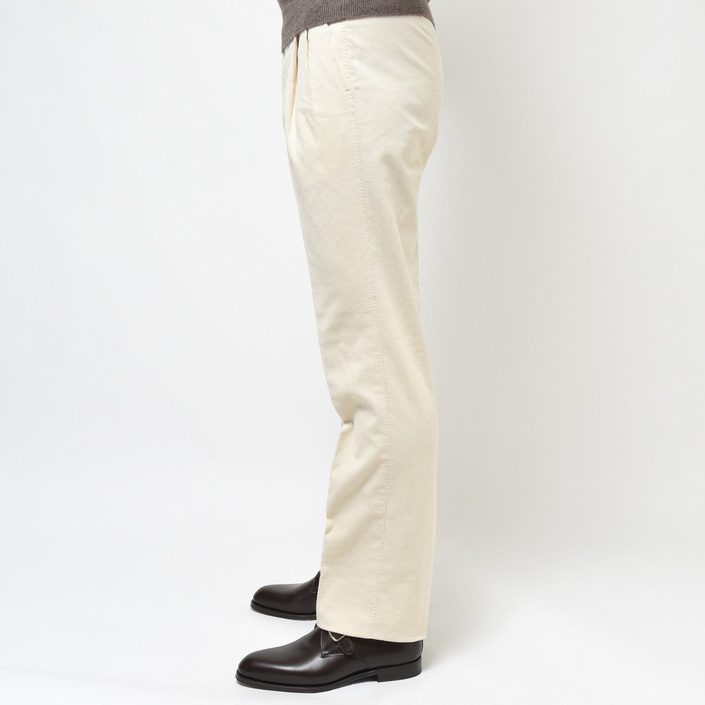 IGARASHI TROUSERS（五十嵐トラウザーズ） コットンコーデュロイ2プリーツサイドアジャスターテーパードパンツ IGT/2OUTP/SB14148