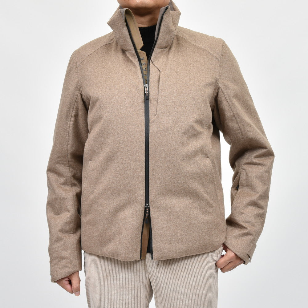 SEASE（シーズ） BALMA JACKET ウォーターレペレントカシミアサキソニーパデッドフーディーブルゾン 0S031TN