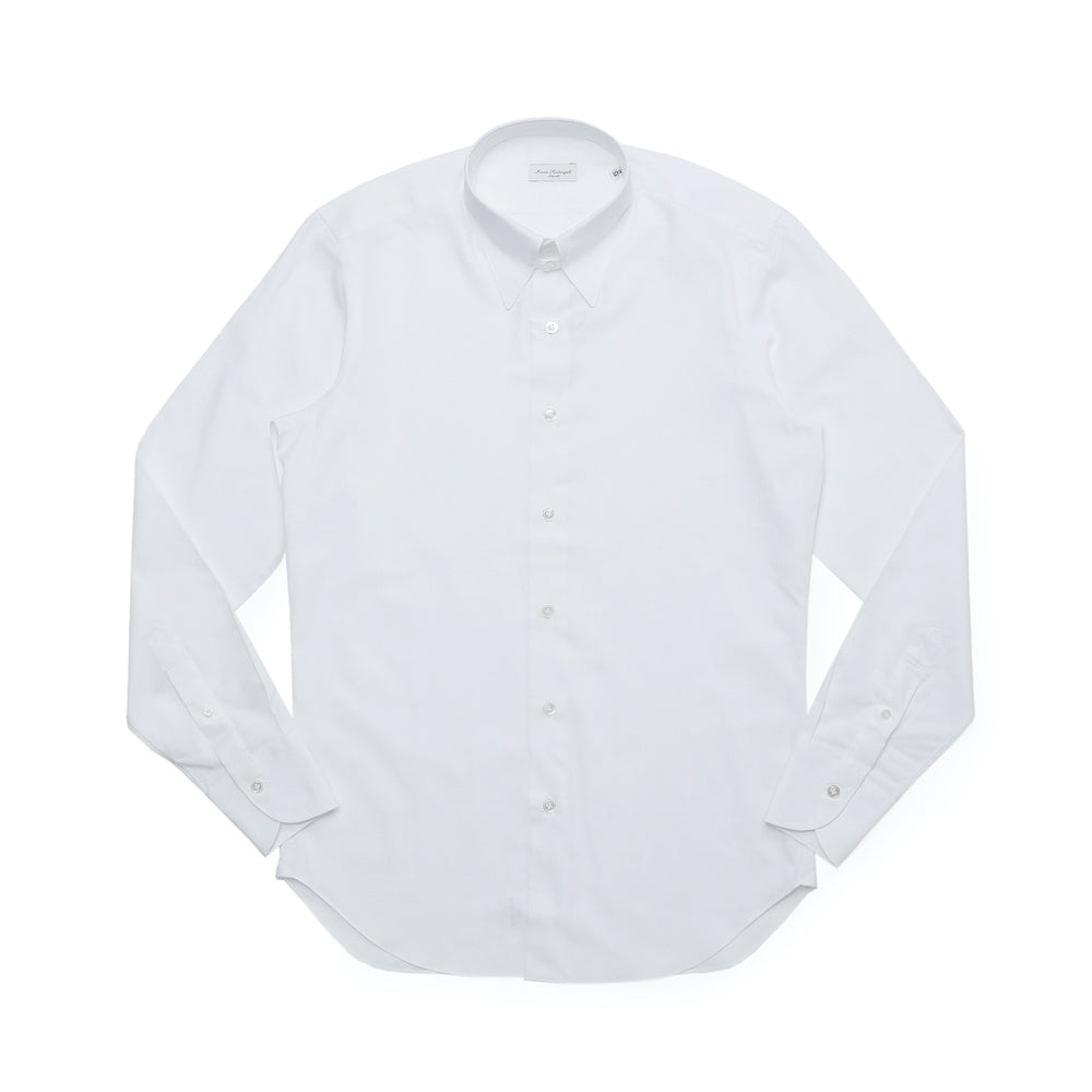 マリア・サンタンジェロ / ミニヘリンボーン タブカラー シャツ/SLIM FIT/8-PR07