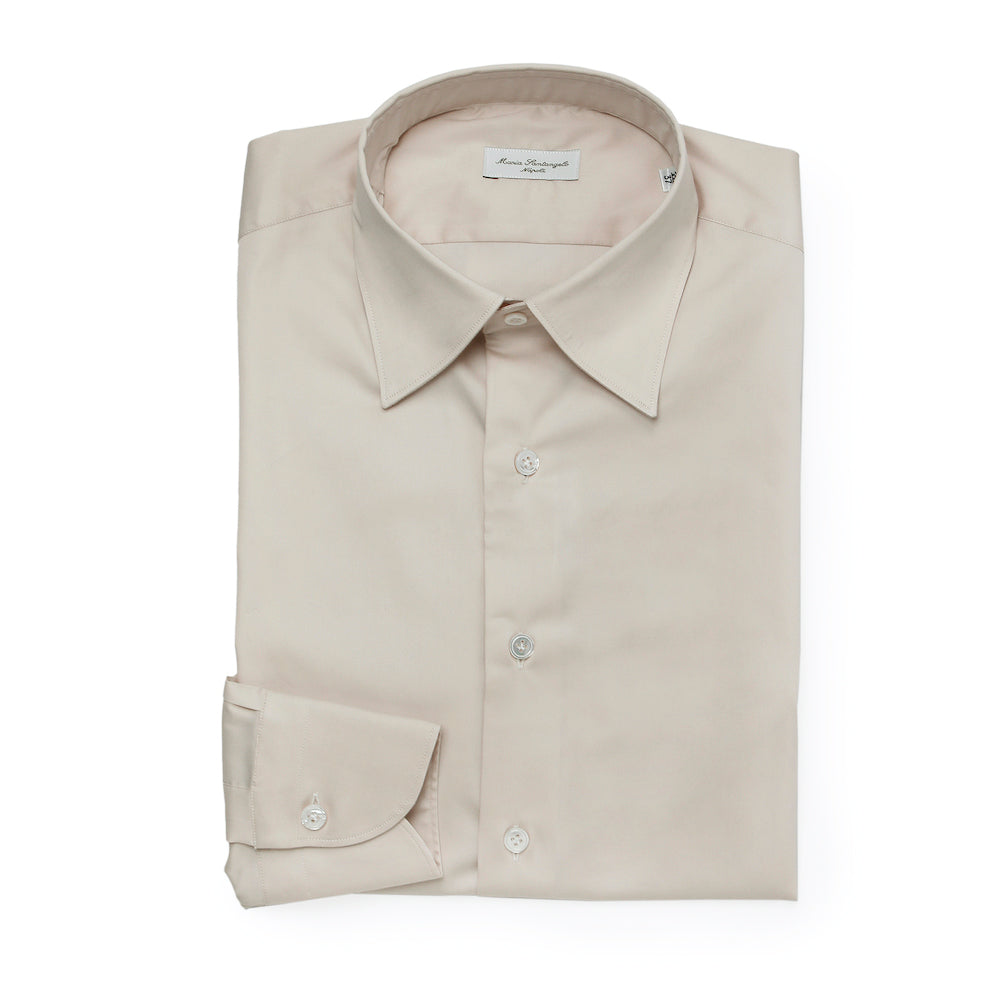 マリア・サンタンジェロ / ストレッチ コットンサテン レギュラーカラー シャツ/SLIM FIT/MATTEO/F349062