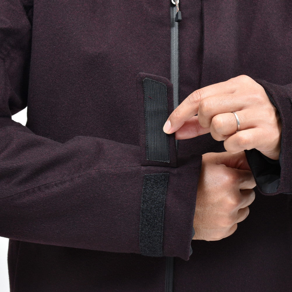 SEASE（シーズ） BALMA JACKET ウォーターレペレントカシミアサキソニーパデッドフーディーブルゾン SE242UAC0S031TN193