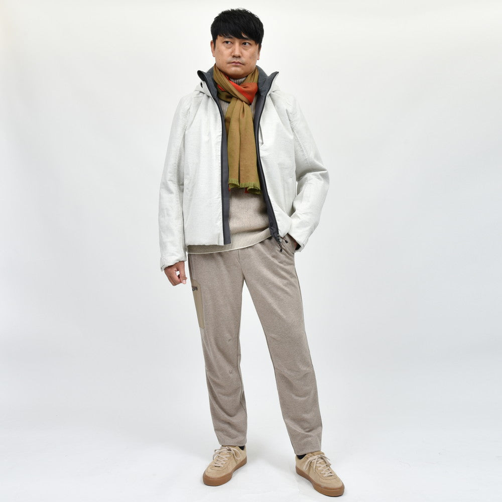 SEASE（シーズ） BALMA JACKET ウォーターレペレントカシミアサキソニーパデッドフーディーブルゾン SE242UAC0S031TN194