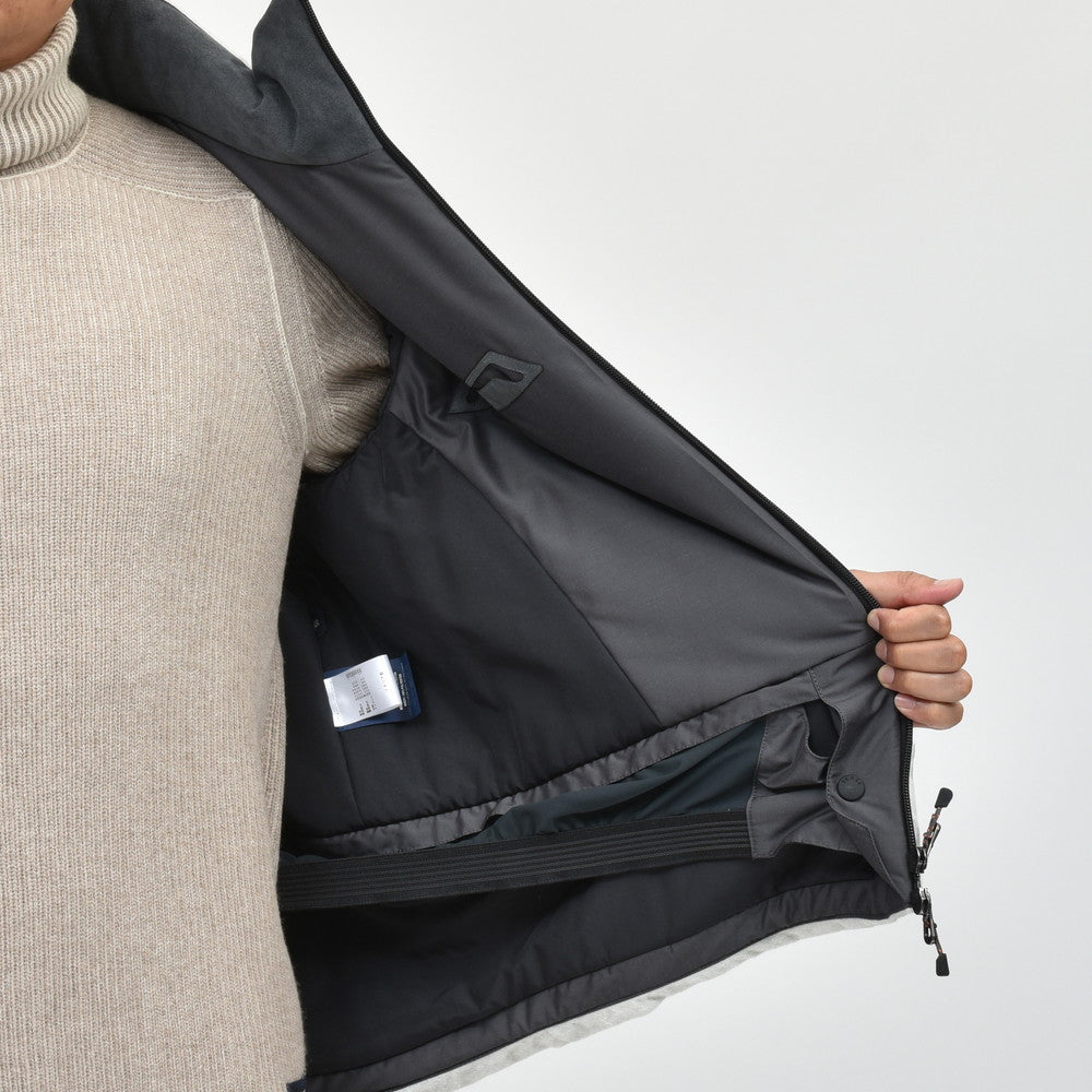 SEASE（シーズ） BALMA JACKET ウォーターレペレントカシミアサキソニーパデッドフーディーブルゾン SE242UAC0S031TN194