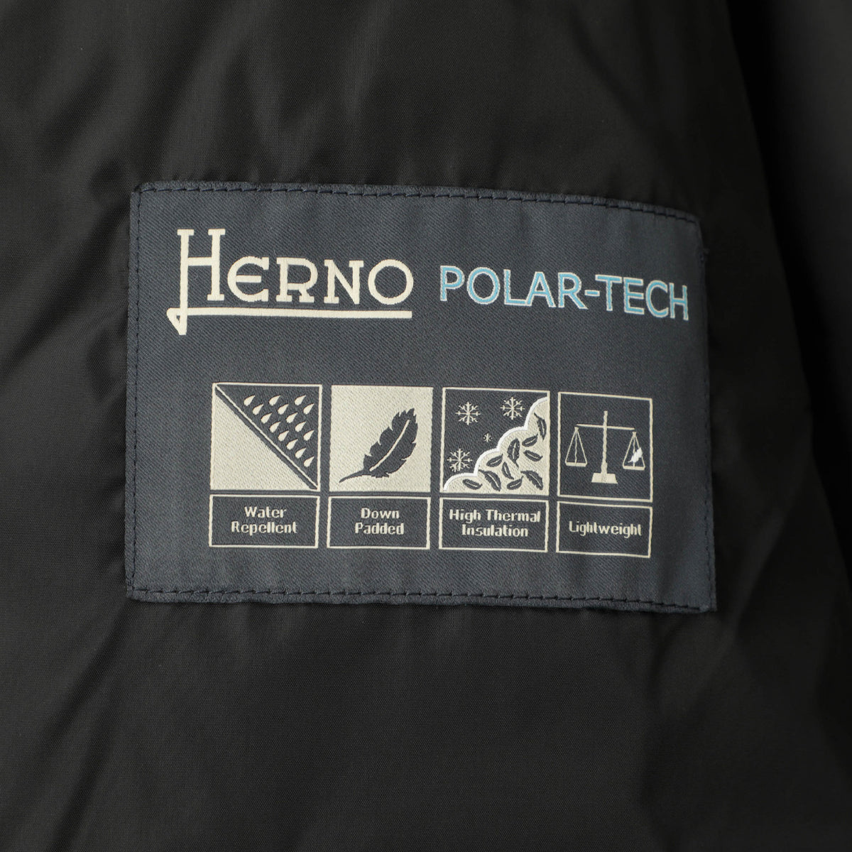 HERNO /  フーデッド ナイロン 撥水 ミリタリー  ショート丈 ダウンジャケット / N-3B / PI001140U 12004Z / ブラック