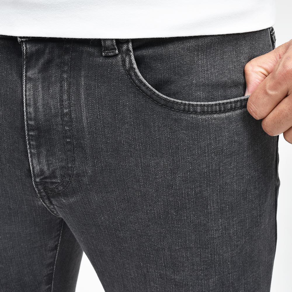 PT TORINO DENIM ピーティートリノデニム コットンレーヨンポリエステル ストレッチ ウォッシュド ブラックデニムパンツ ROCK/SKINNY FIT/OA3110