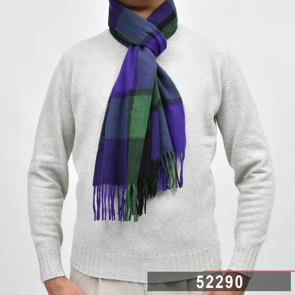 Joshua Ellis（ジョシュア エリス） カシミアチェックマフラー 35×190 J0S24W0000