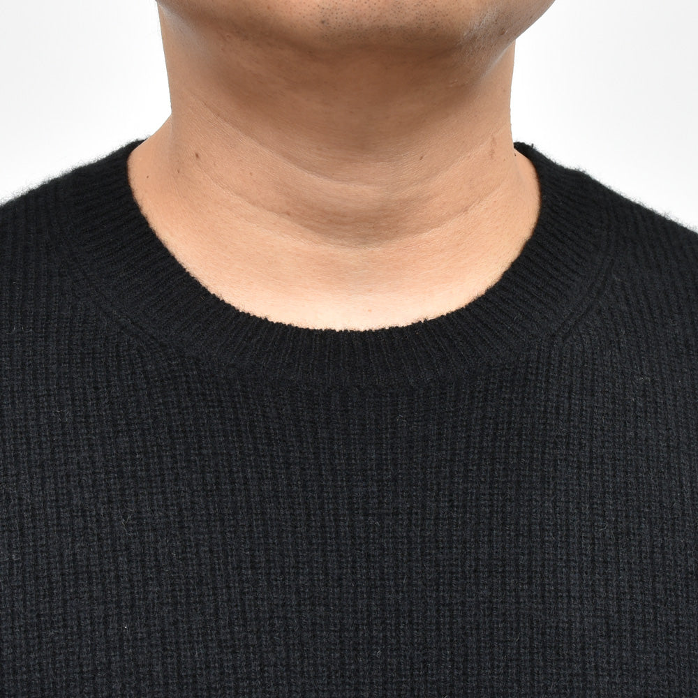 balcone Rencontrant（バルコーネ レンコントラント） カシミアリブクルーネックニット HJM-01