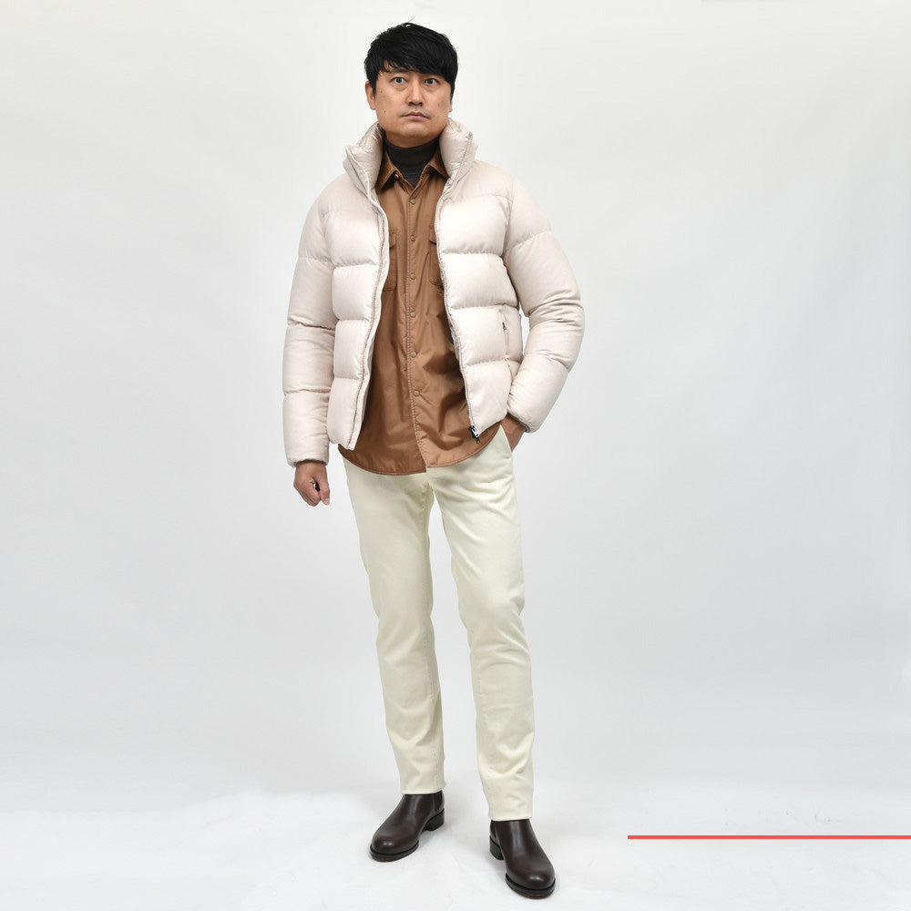 HERNO（ヘルノ） ウォーターレペレントシルクカシミアサキソニーダウンブルゾン PI001027U-38087+12020