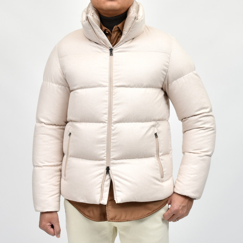 HERNO（ヘルノ） ウォーターレペレントシルクカシミアサキソニーダウンブルゾン PI001027U-38087+12020
