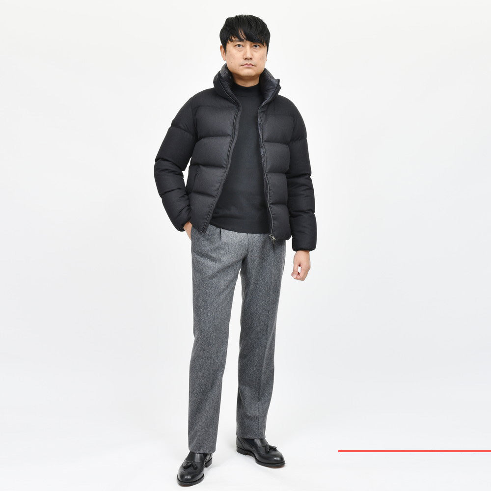 HERNO（ヘルノ） ウォーターレペレントシルクカシミアサキソニーダウンブルゾン PI001027U-38087+12020