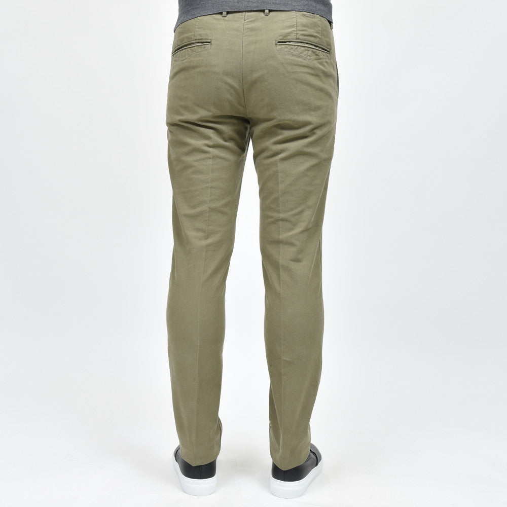 INCOTEX SLACKS（インコテックス スラックス） SLIM FIT ガーメントダイオーガニックコットンストレッチチノテーパードパンツ 18S100-4611D/21688