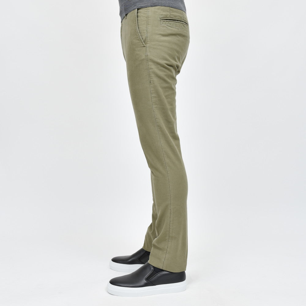 INCOTEX SLACKS（インコテックス スラックス） SLIM FIT ガーメントダイオーガニックコットンストレッチチノテーパードパンツ 18S100-4611D/21688