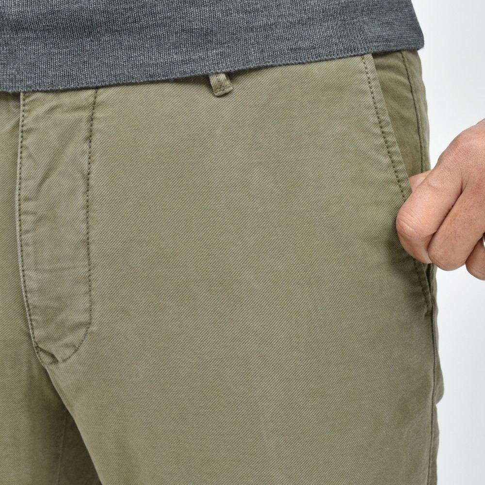 INCOTEX SLACKS（インコテックス スラックス） SLIM FIT ガーメントダイオーガニックコットンストレッチチノテーパードパンツ 18S100-4611D/21688