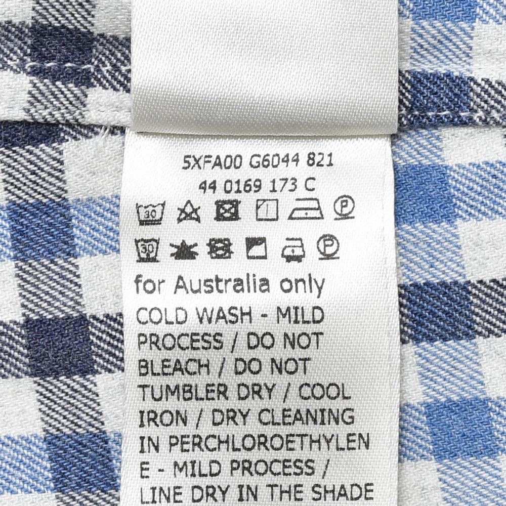 GLANSHIRT（グランシャツ） ウォッシュドコットンネルタッターソールチェックワイドカラーシャツ 21402