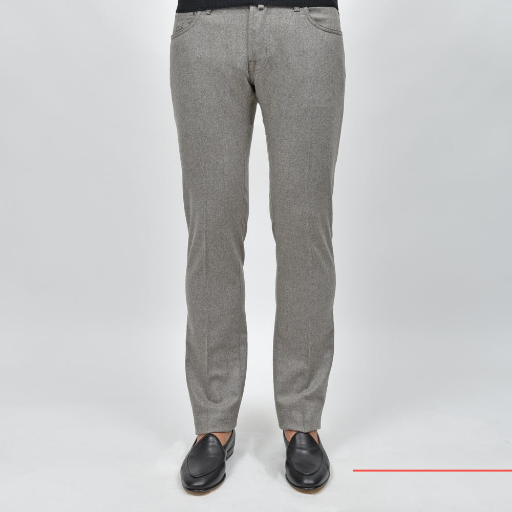 JACOB COHEN（ヤコブコーエン） NICKニック PREMIUM EDITION ウールフランネルストレッチスリムテーパードパンツ 226-22374