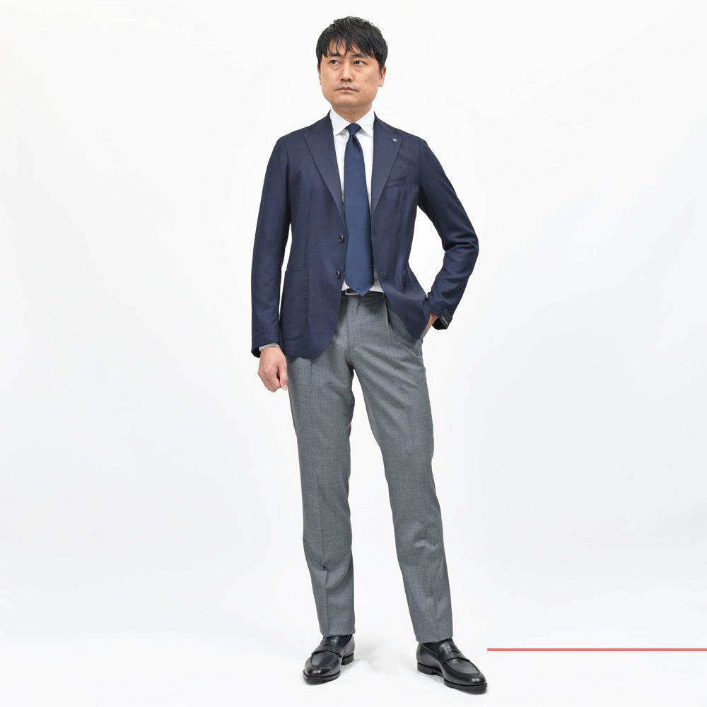 TAGLIATORE（タリアトーレ） DAKARダカール SUPER110'sストレッチウールホップサック2Bジャケット 060069