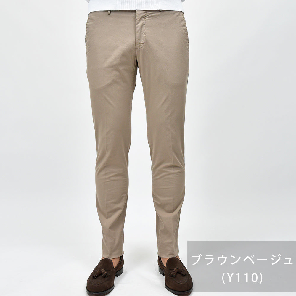 PT TORINO ピーティー トリノ コットン ストレッチ ライトウエイトギャバジン ノープリーツ パンツ SUPERSLIM FIT/GL04