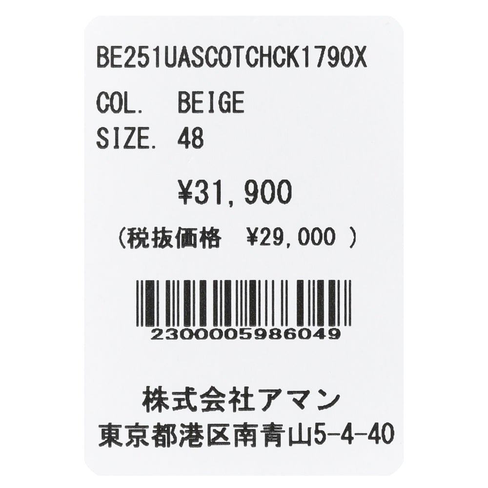 BERWICH（ベルウィッチ） SCOTCHスコッチ ストレッチコットンツイル2インプリーツクロップドパンツ CK1790X