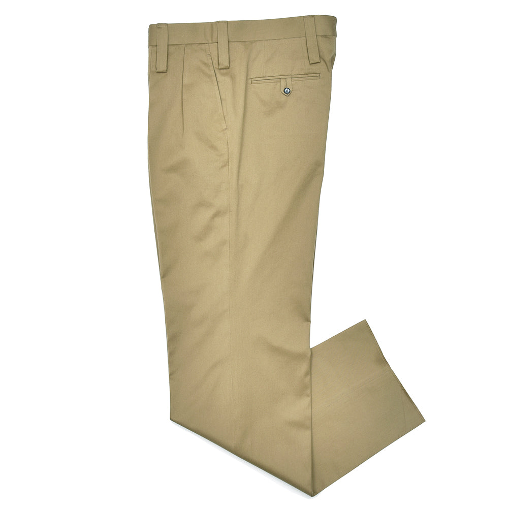 Fumiya Hirano THE TROUSERS フミヤヒラノトラウザーズ Brisbane Moss コットン ツイル 2インプリーツ パンツ DAVIS
