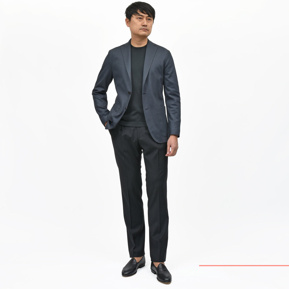 BOGLIOLI（ボリオリ） EMPTY JACKETエンプティジャケット コットンホップサックジャージ2Bジャケット 0G0166/SB5024