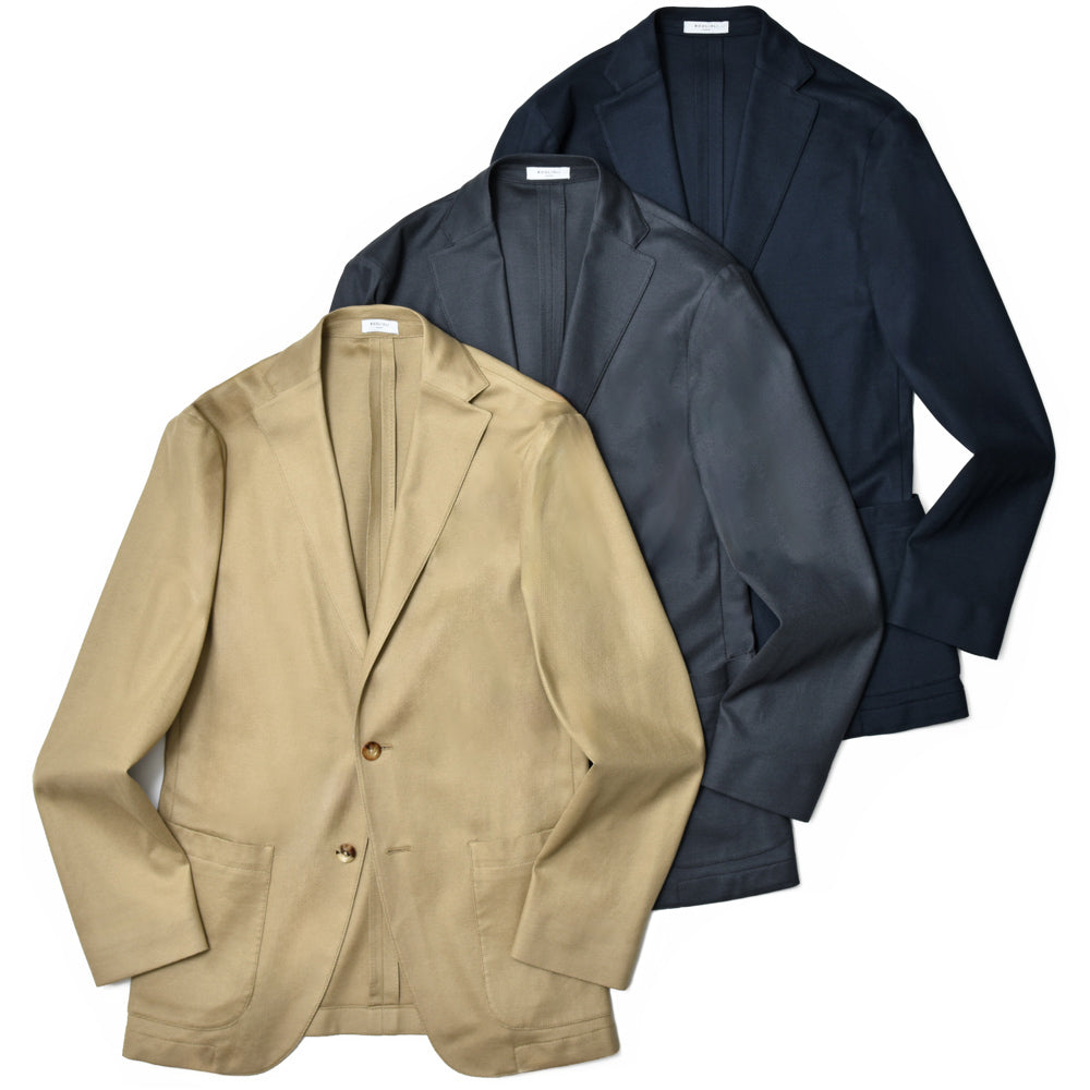 BOGLIOLI（ボリオリ） EMPTY JACKETエンプティジャケット コットンホップサックジャージ2Bジャケット 0G0166/SB5024