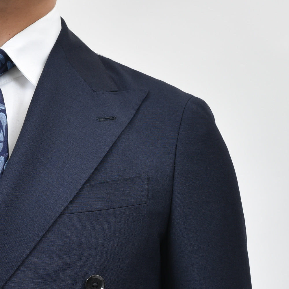 guji（グジ） SUPER BRIOスーパーブリオ キッドモヘアウール6B1プリーツダブルスーツ(MADE BY RING JACKET / DORMEUILファブリック)【春/夏】17151