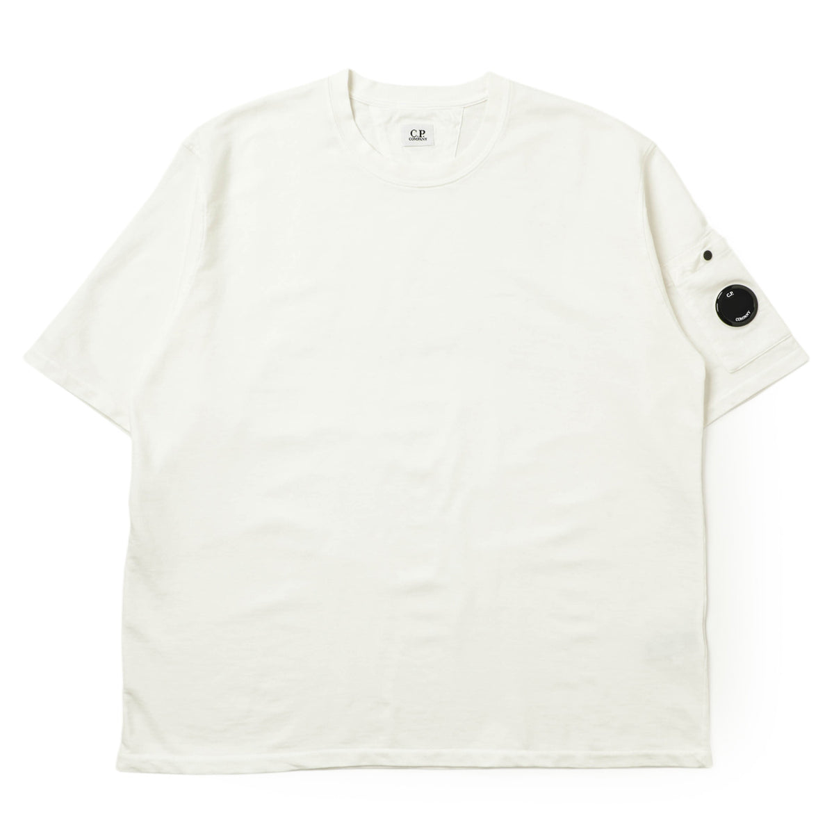 シーピーカンパニー / 【日本限定モデル】スウェット ライトフリース Tシャツ / 18CMSS322J / 002246G / ホワイト