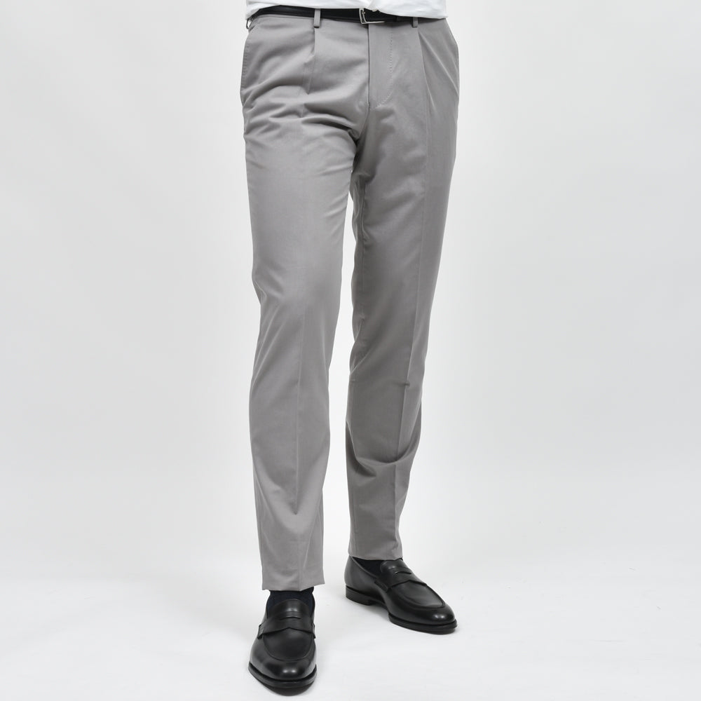 guji（グジ） ストレッチコットンカシミア1プリーツパンツ(MADE BY RING JACKET / Ermenegildo Zegna ファブリック) 13051200028