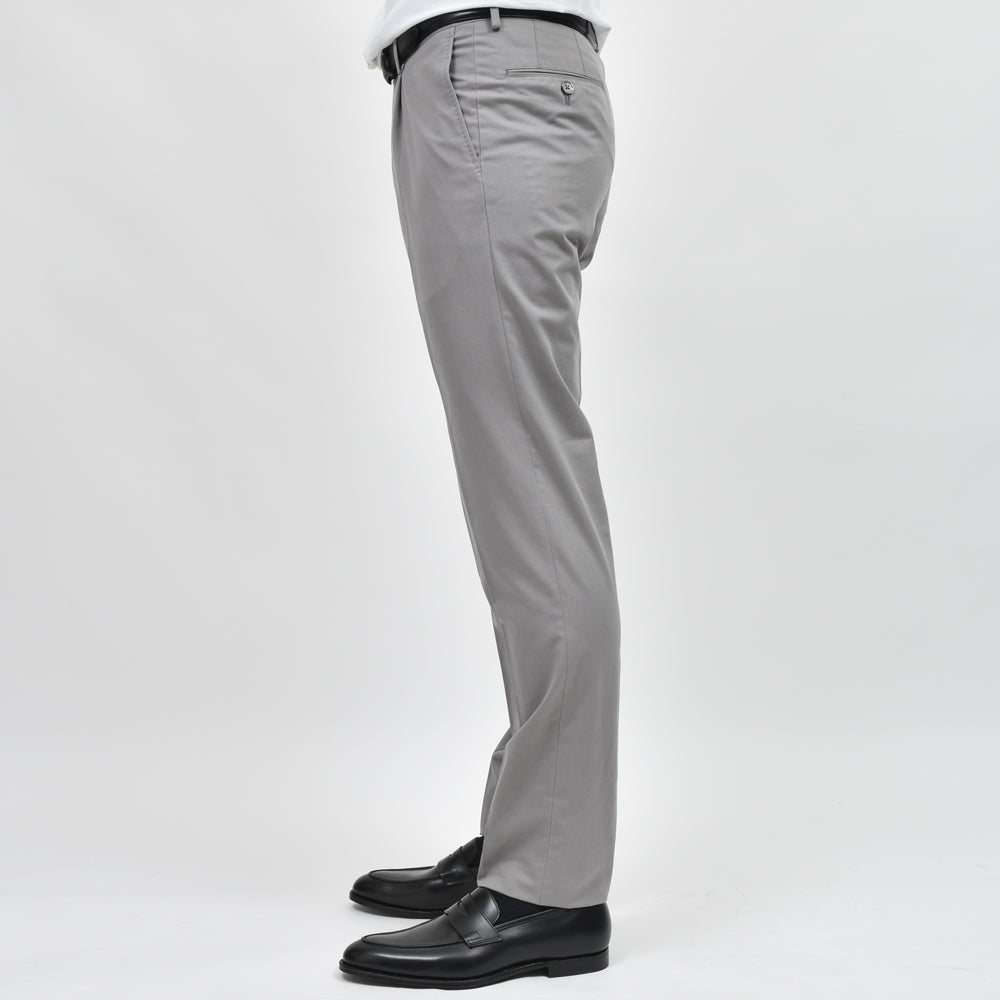 guji（グジ） ストレッチコットンカシミア1プリーツパンツ(MADE BY RING JACKET / Ermenegildo Zegna ファブリック) 13051200028