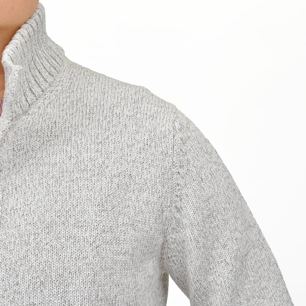 ZANONE（ザノーネ） 5ゲージソフトコットンメランジスタンドカラーニットカーディガン CHIOTO/SLIM FIT/810100/ZN376/35603