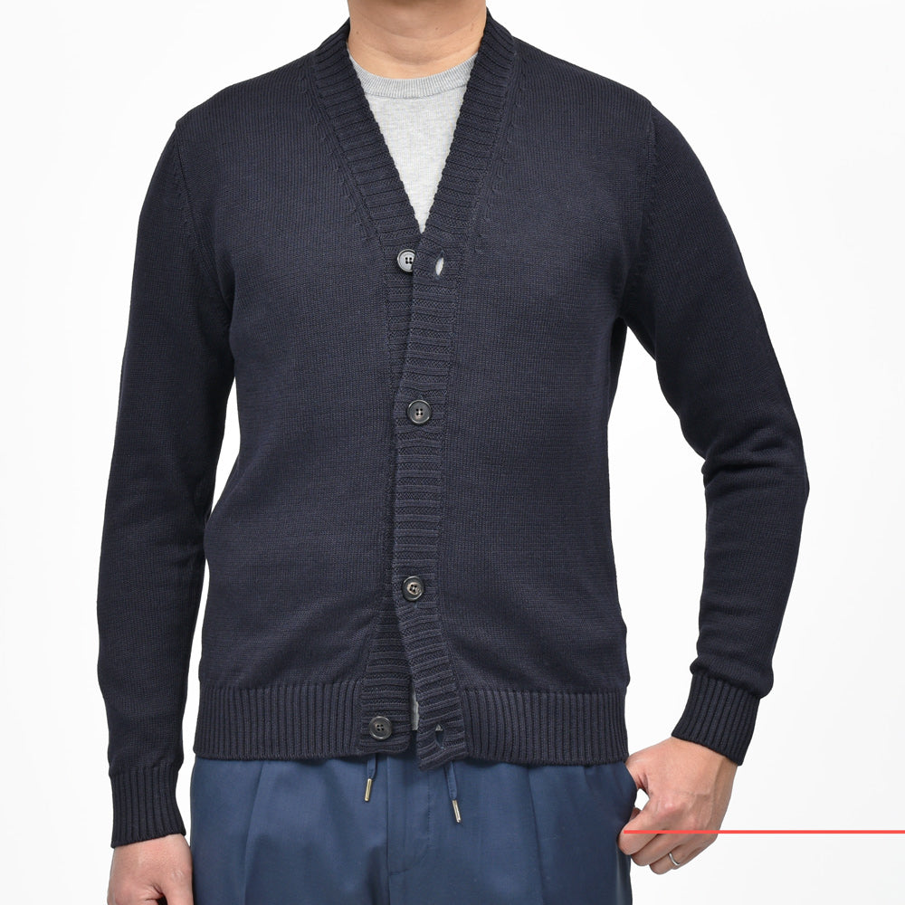 ZANONE（ザノーネ） 7ゲージリネンコットンニットカーディガン CARDIGAN/SLIM FIT/810106/Z1337/35604