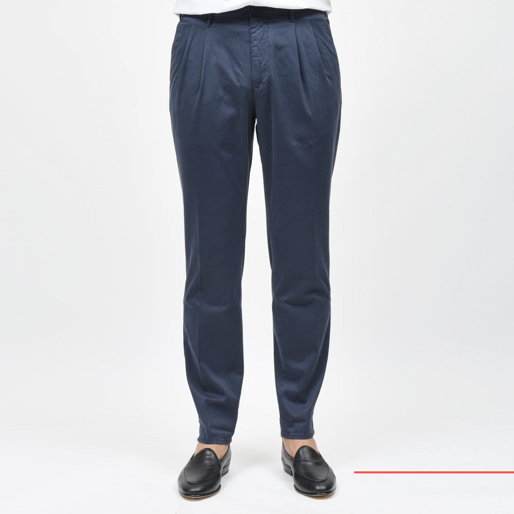 INCOTEX SLACKS（インコテックス スラックス） TAPERED FIT ガーメントダイオーガニックコットンストレッチ2プリーツテーパードチノ
