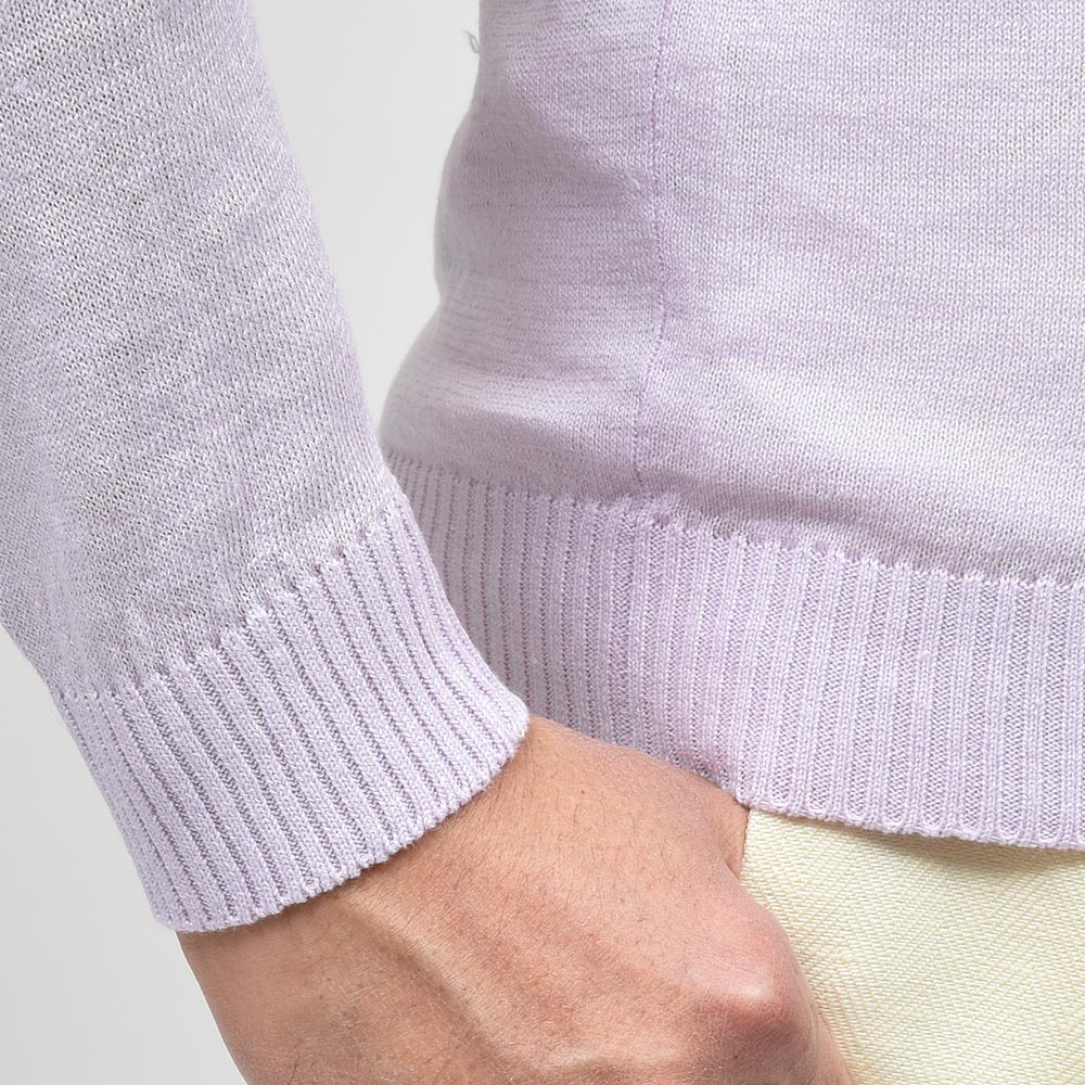 Settefili Cashmere セッテフィーリ カシミア リネン コットン ショールカラー ハイゲージ ニットカーディガン
