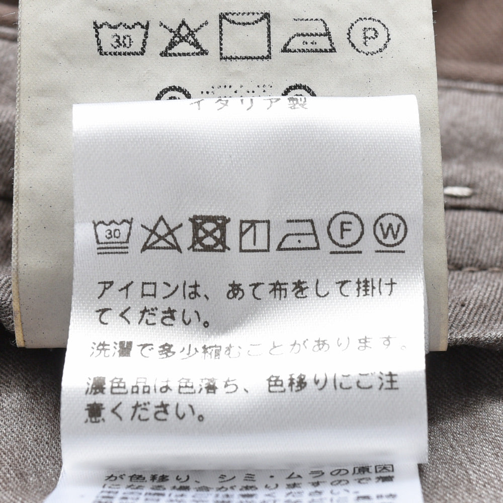 BERWICH（ベルウィッチ） MORELLOモレッロ ガーメントダイリネンコットンストレッチスリムテーパードパンツ JMORELLO-GD-OL0621X