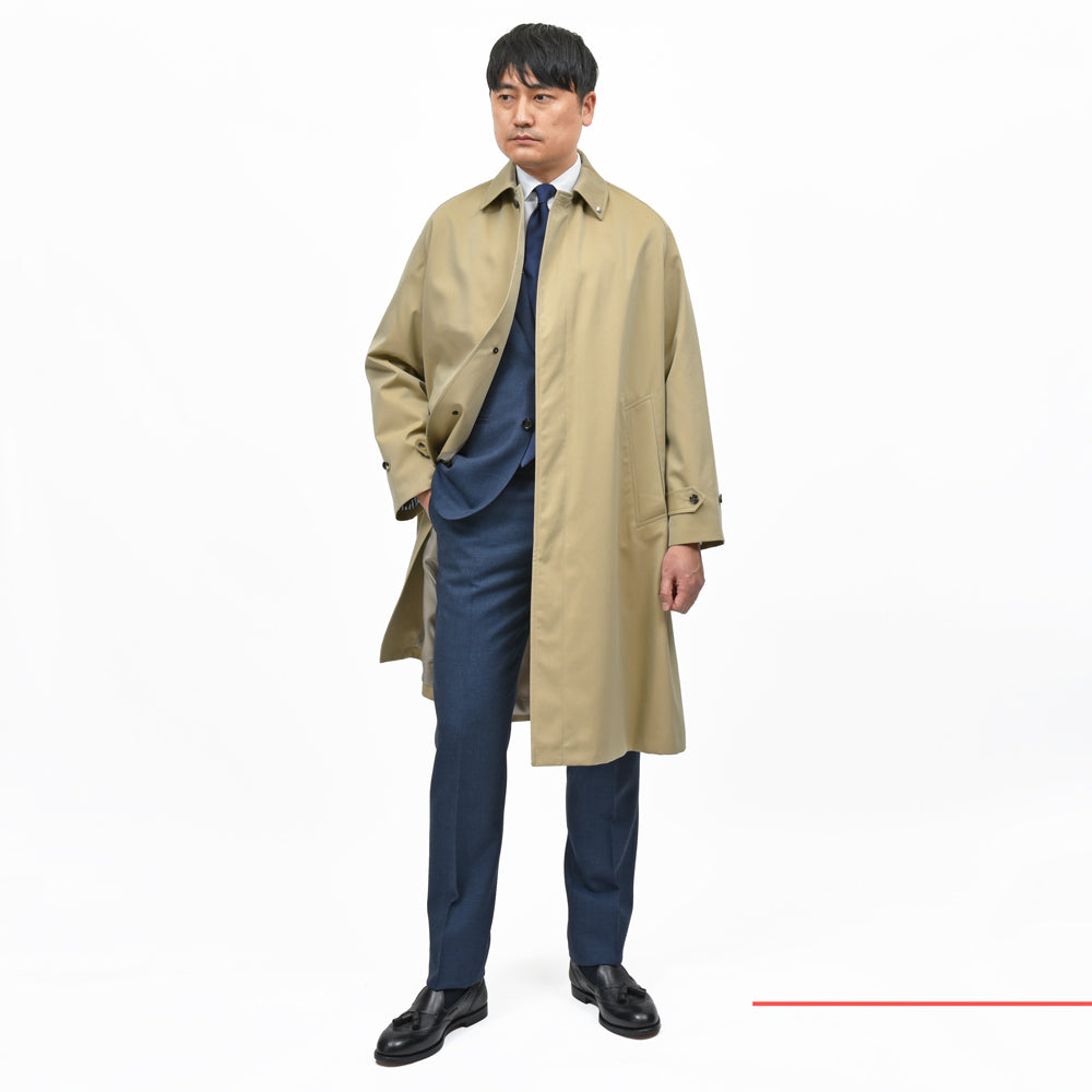 Whiteley&Green（ホワイトリー アンド グリーン） HUDDERSFIELD コットンギャバジンバルカラーコート