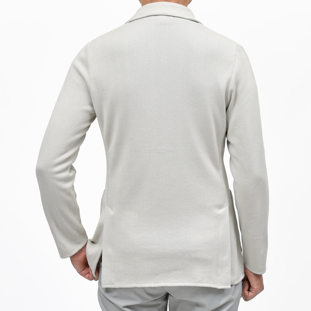 LARDINI（ラルディーニ） オーガニックコットンミラノリブニットジャケット JALJM56/ES64000