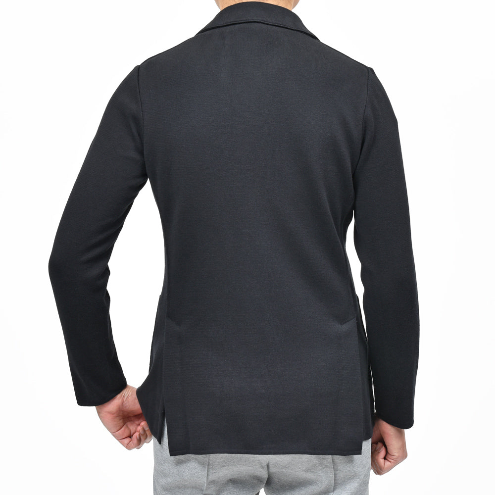 LARDINI（ラルディーニ） オーガニックコットンミラノリブニットジャケット JALJM56/ES64000