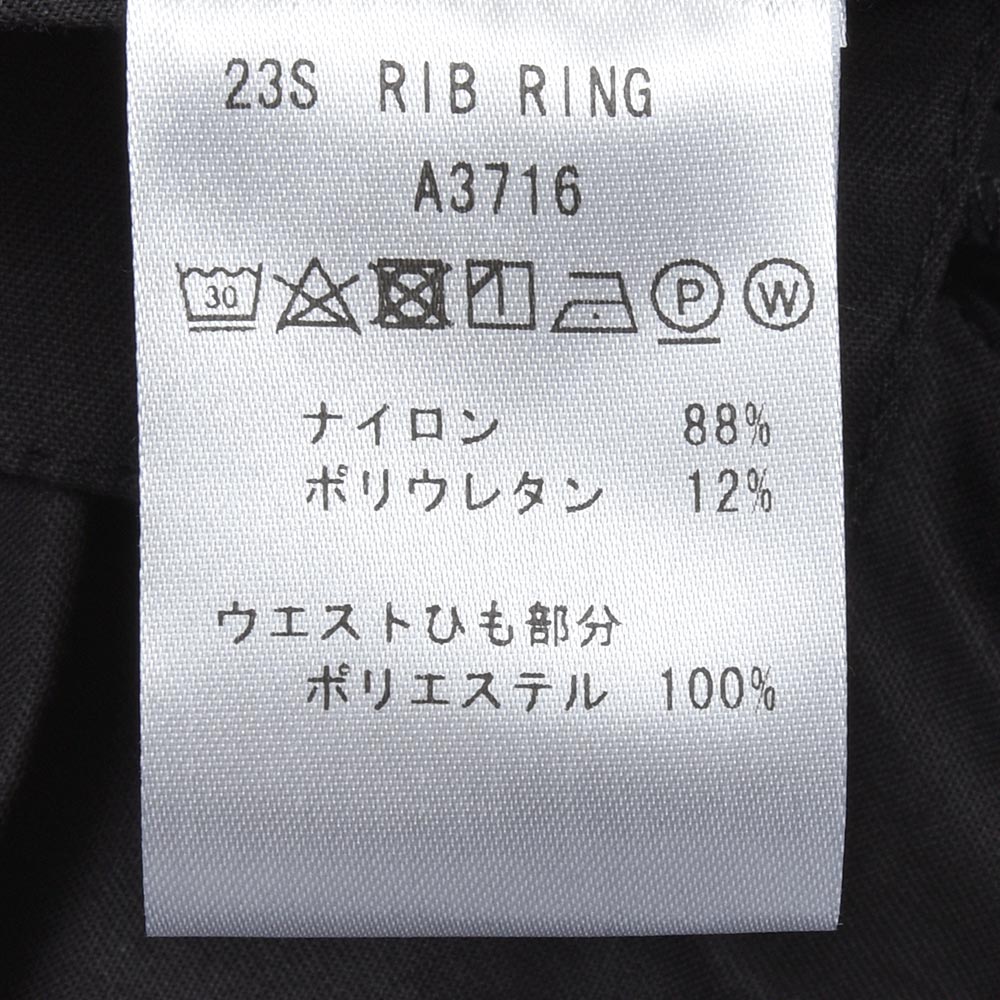 giab's ARCHIVIO ジャブスアルキヴィオ ring別注 RIBring リブリング ナイロンジャージー ストレッチ ウォッシャブル 1プリーツ シャーリング リブパンツ A3716