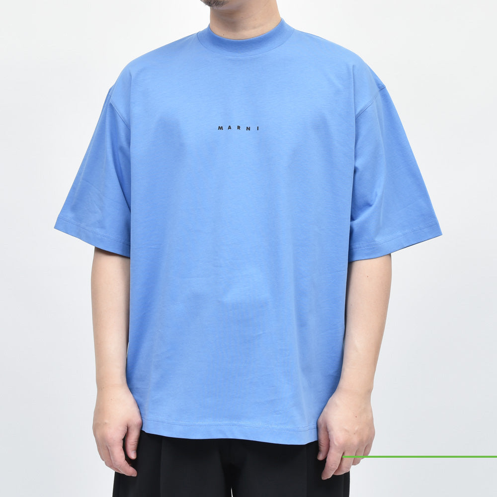 MARNI（マルニ） コットンクルーネックロゴS/Sカットソー HUMU0223P1