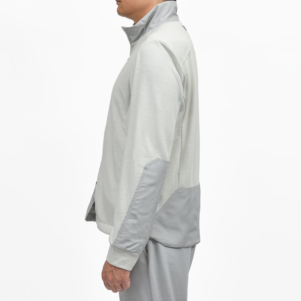 SEASE（シーズ） EXPLORER SWEATSHIRT ウールナイロンジャージスタンドカラージップブルゾン WK034TJ073