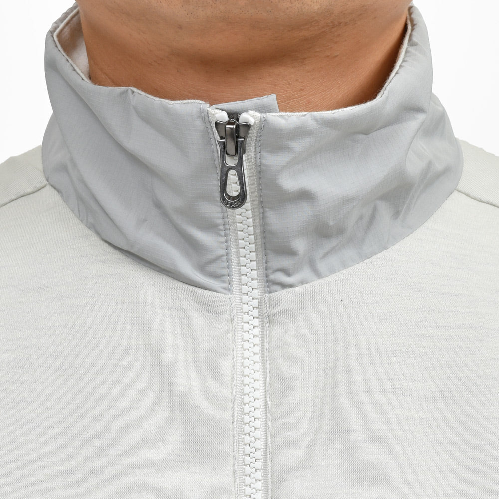 SEASE（シーズ） EXPLORER SWEATSHIRT ウールナイロンジャージスタンドカラージップブルゾン WK034TJ073